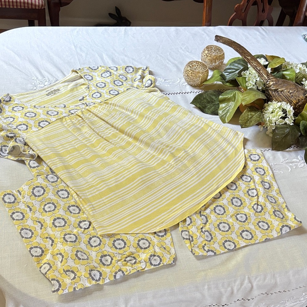 Yellow Floral Women's Pajama Set